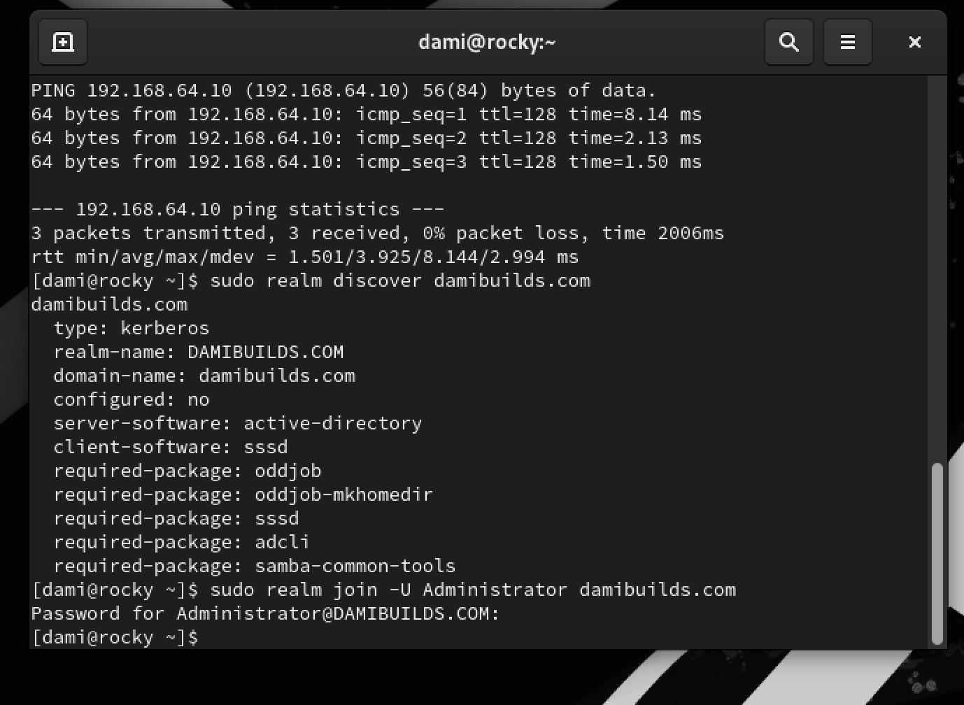 Successfully joined-