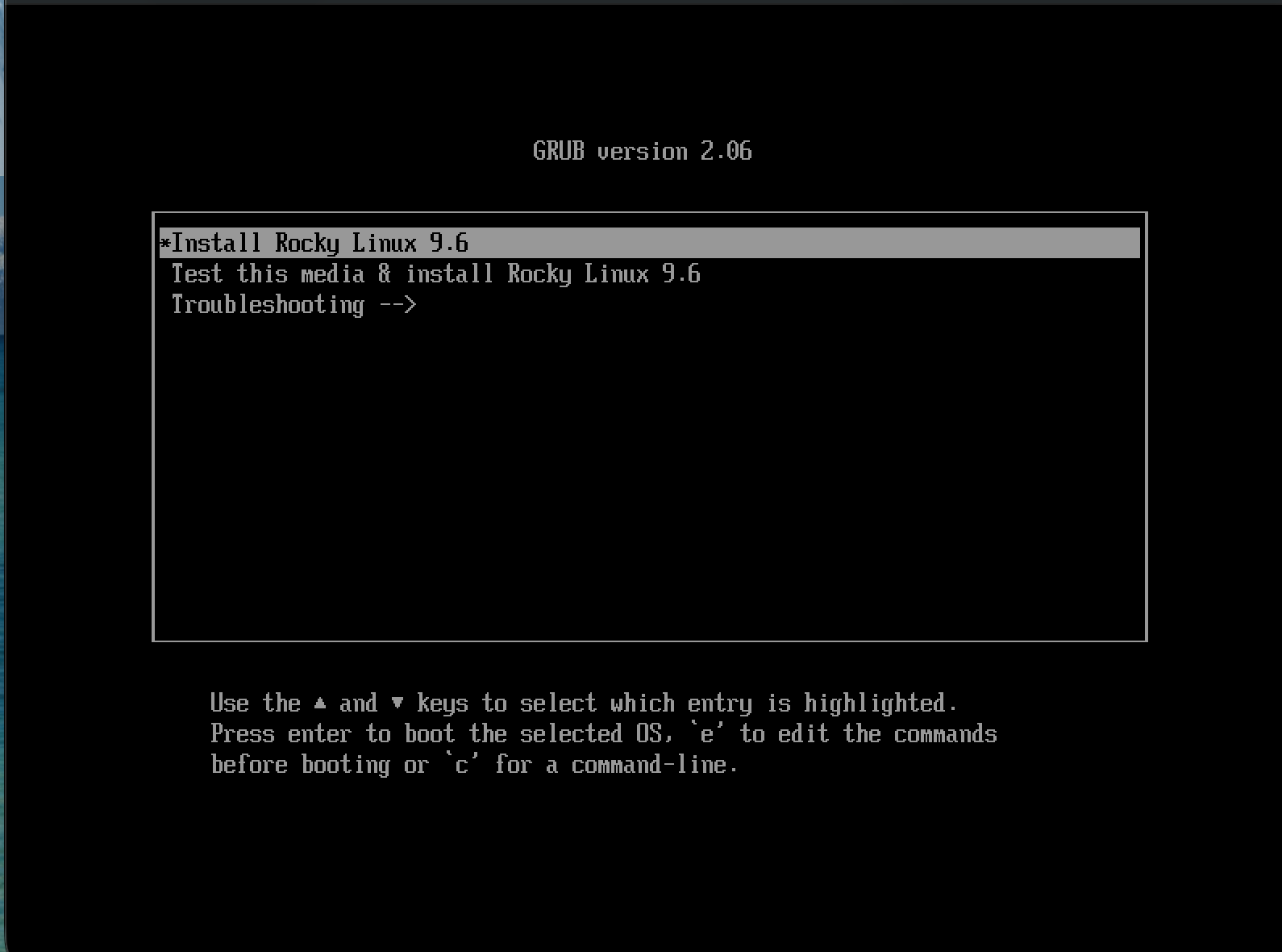 UTM Install Rocky Linux